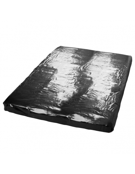Drap en vinyle noir 200x230 cm