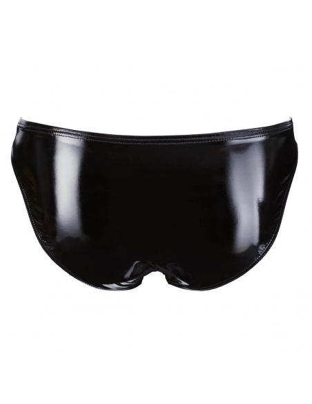 Slip noir en vinyle ouvert