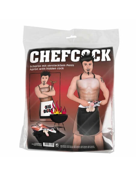 Tablier homme ChefCock avec pénis en relief