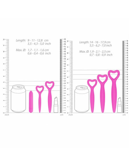 Kit de dilatation vaginale progressive Ouch rose