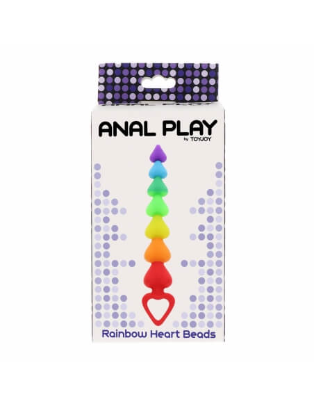 Chapelet anal Rainbow Heart