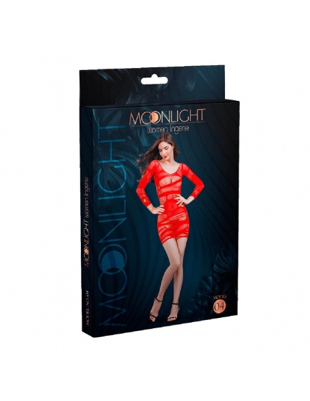 Robe en résille rouge M04