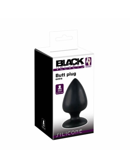 Plug Large Black Velvet