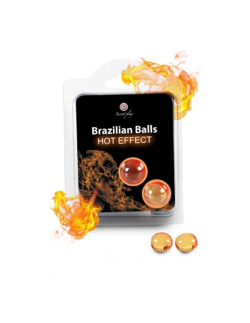Boules brésiliennes pour massage à effet chauffant x2