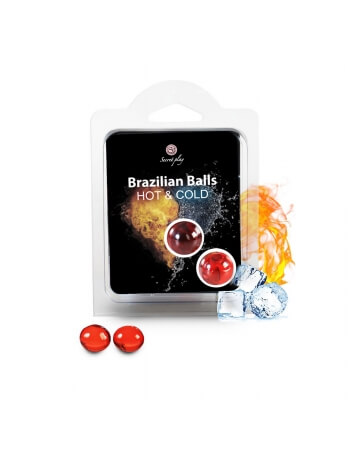 Boules brésiliennes pour massage à effet chaud/froid x2