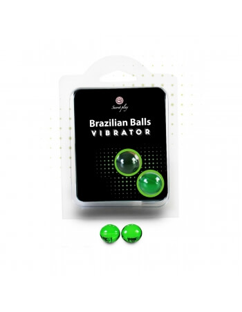 Boules brésiliennes pour massage à effet vibrant x2