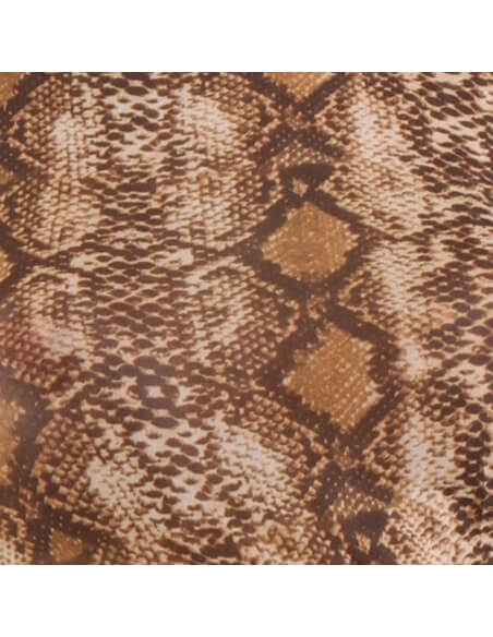 Robe pagne à imprimé serpent beige