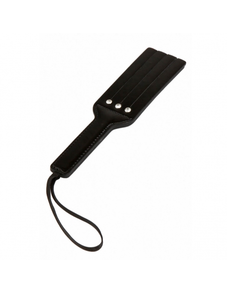 Mini paddle fendu en  vinyle noir et strass