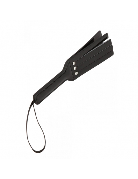 Mini paddle fendu en  vinyle noir et strass