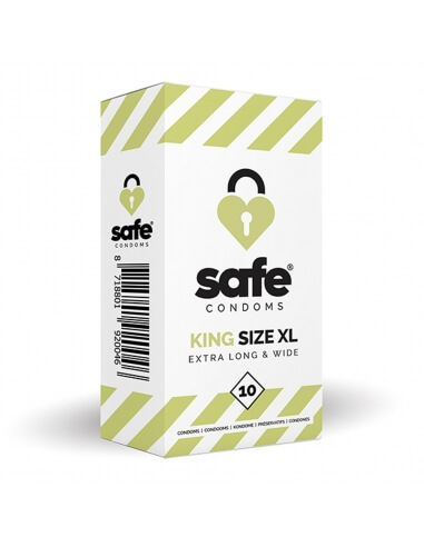 Préservatifs King Size SAFE format XL x10