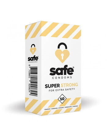 Préservatifs ultra résistants Super Strong SAFE x10