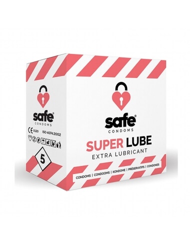 Préservatifs Super Lube SAFE x5