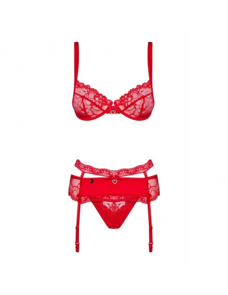 Ensemble rouge 3 pièces Heartina