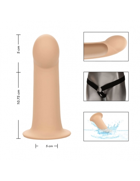 Dildo creux 10,75 cm avec extension 5 cm et harnais