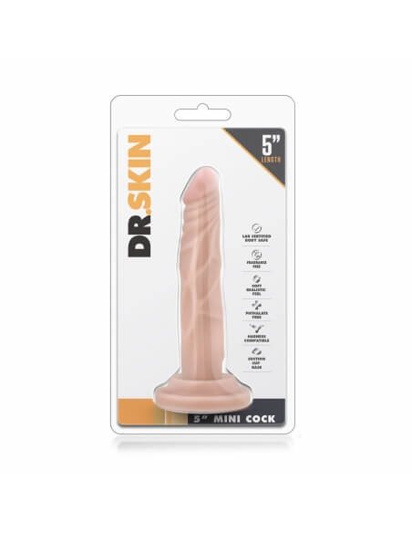 Mini dildo à ventouse Dr Skin 12,5 cm - Ø 2,5 cm