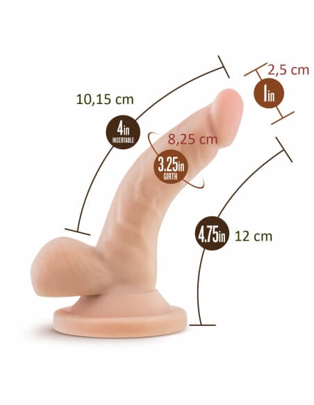 Mini dildo à ventouse Dr Skin 10 cm - Ø 2,5 cm