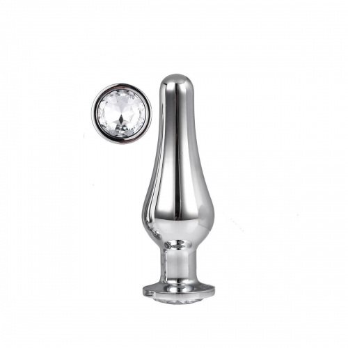 Pleasure plug en aluminium argenté Gleaming Love L