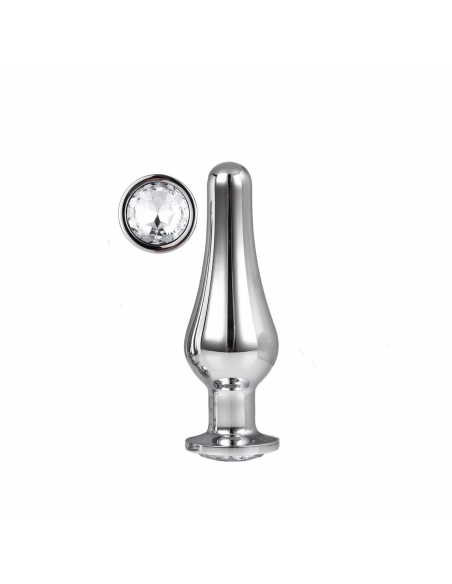 Pleasure plug en aluminium argenté Gleaming Love L