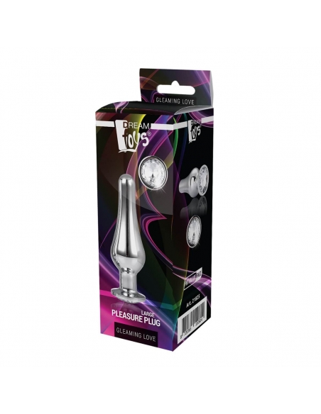 Pleasure plug en aluminium argenté Gleaming Love L