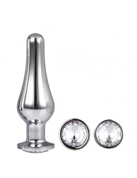 Coffret de 3 Pleasure plug en aluminium argenté Gleaming Love