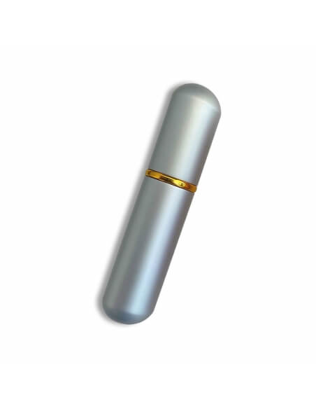Inhalateur pour poppers en aluminium argenté