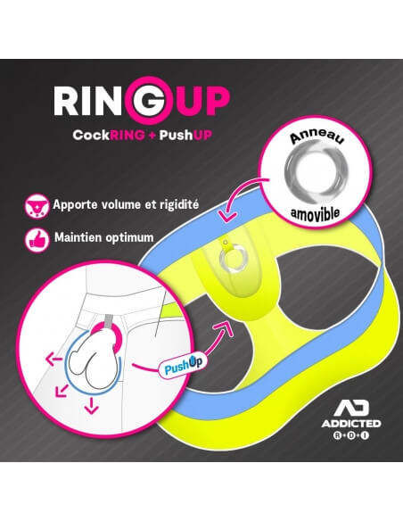 Boxer Push-Up avec anneau amovible et zip intégral