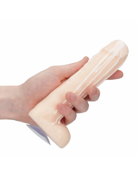 Savon en forme de pénis chair claire avec sperme
