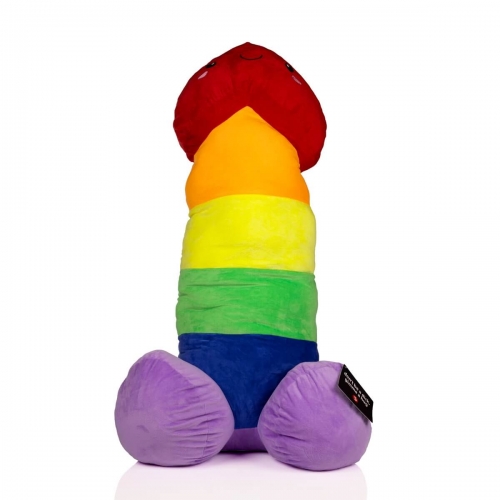 Peluche pénis arc-en-ciel 100 cm