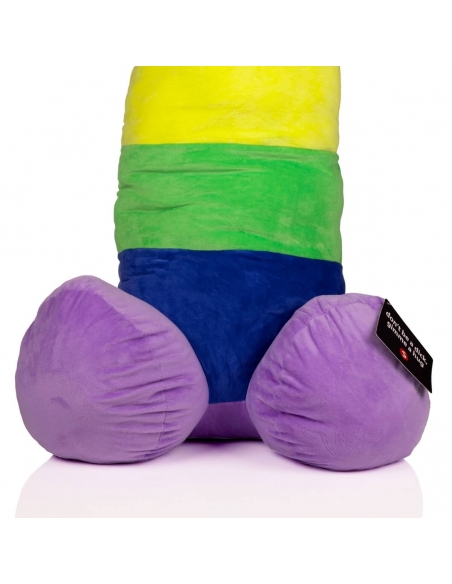 Peluche pénis arc-en-ciel 100 cm