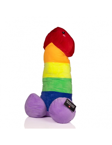 Peluche pénis arc-en-ciel 100 cm