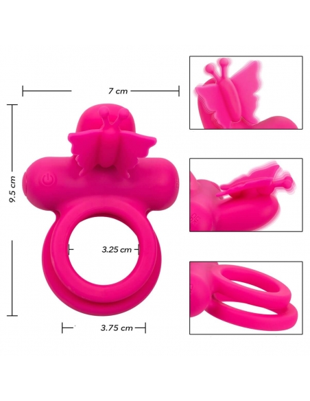 Double cockring vibrant Dual Ring Papillon