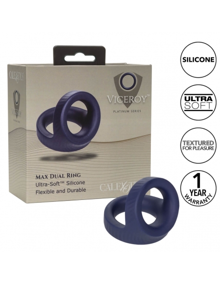Double cockring épais en silicone Viceroy Max