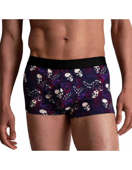 Boxer Aubade Flower Skull