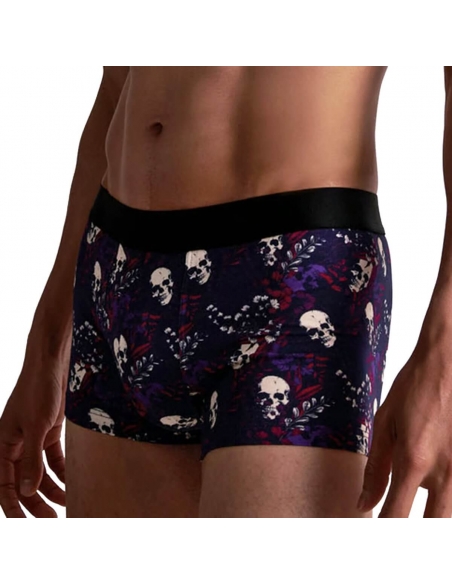 Boxer Aubade Flower Skull