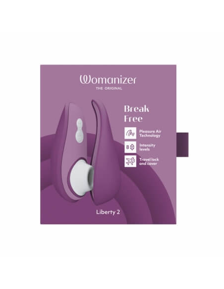 Stimulateur clitoridien Womanizer Liberty 2 violet prune