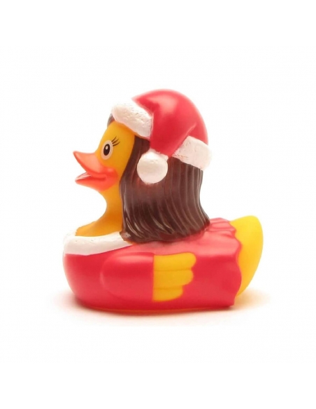 Canard jaune Sandy mère Noël