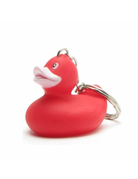 Porte-clés canard rouge