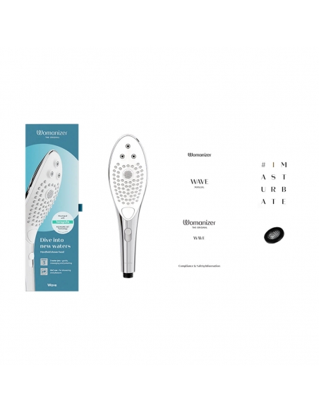 Pommeau de douche Womanizer Wave argenté