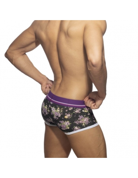 Boxer violet fleuri