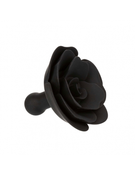 Bâillon avec rose noire amovible