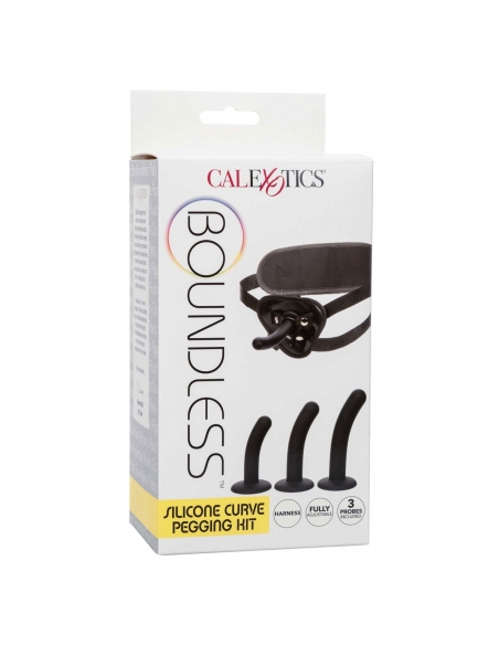 Kit pegging harnais et dildos Boundless Curve