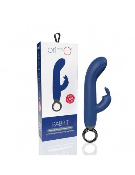 PrimO double stimulateur pulsant lilas bleu