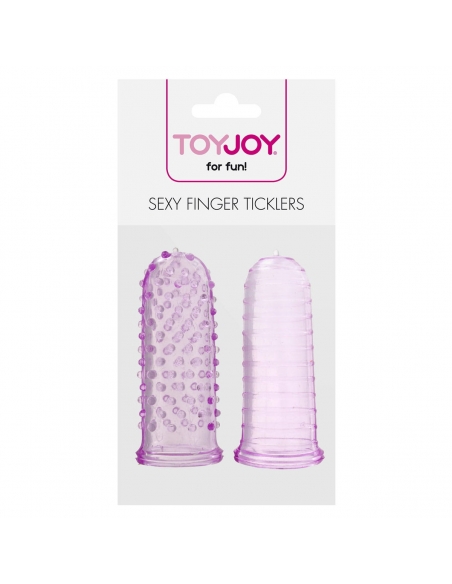 2 gaines pour doigts chinois Toy Joy violettes