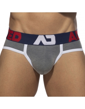 Slip AD gris en piqué