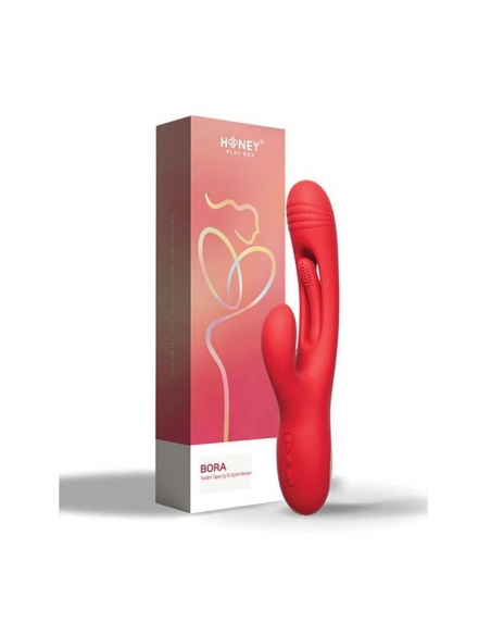 Double vibromasseur tapoteur Bora rouge