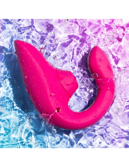 Double stimulateur Womanizer Blend rose fuchsia