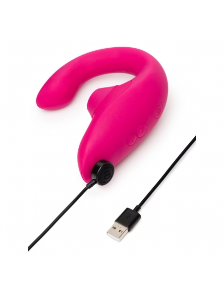 Double stimulateur Womanizer Blend rose fuchsia
