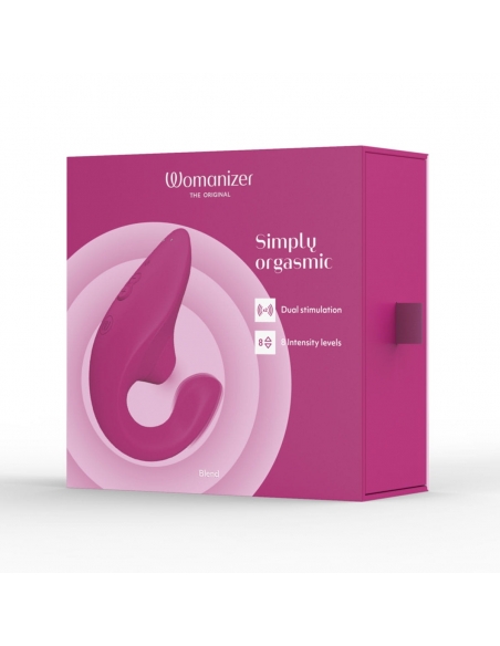 Double stimulateur Womanizer Blend rose fuchsia