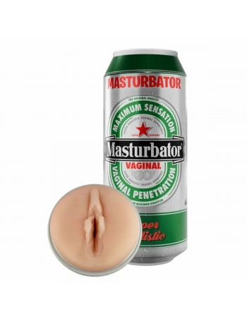 Masturbateur vaginal aspect canette de bière