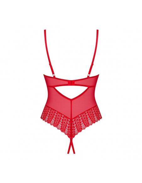Body rouge ouvert Ingridia